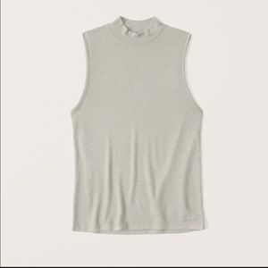 Abercrombie - Sleeveless Cozy Mockneck Tank